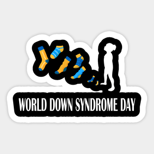 world down syndrome day Sticker